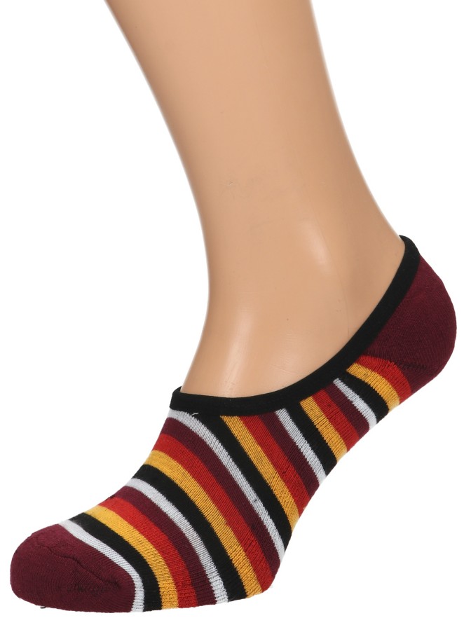 Zine Stripe No Show Socken