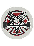X Thrasher Pentagram Cross 2.75&amp;#034; Sticker