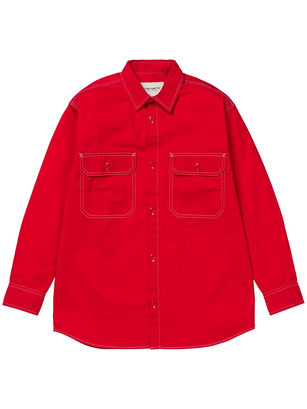 Carhartt WIP Great Master Shirt LS rouge