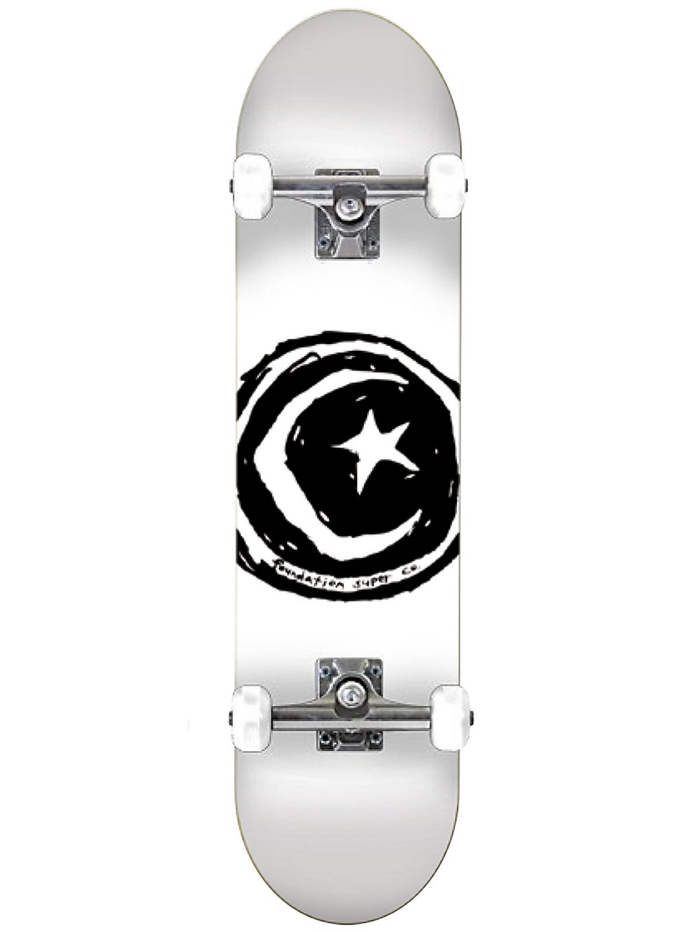 Foundation Star & Moon 7.75" Skateboard white kaufen