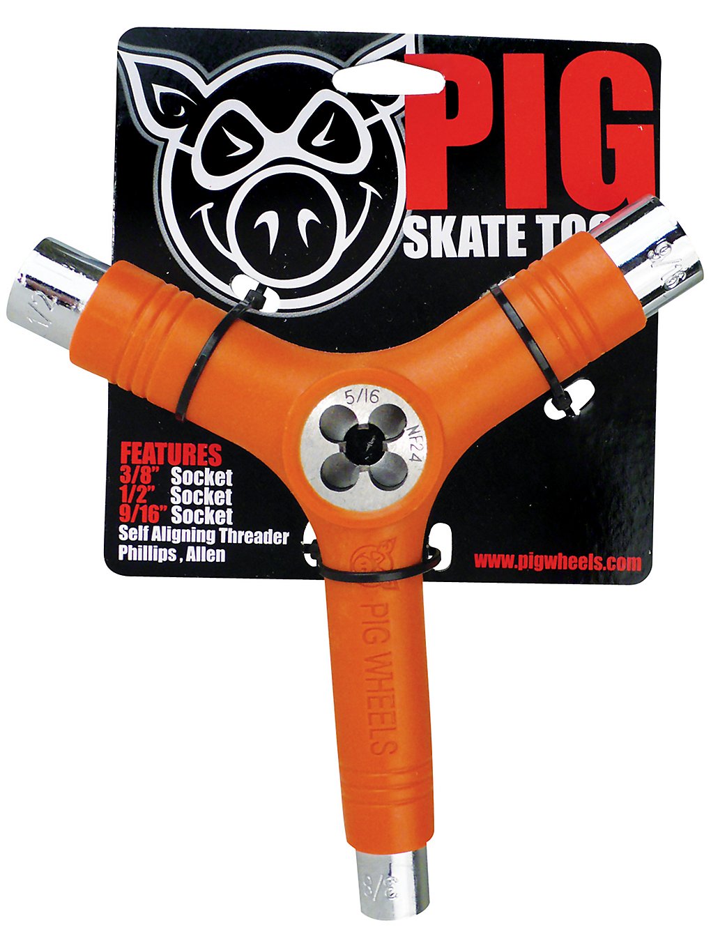 Pig Wheels Tool incl. Threadcutter orange