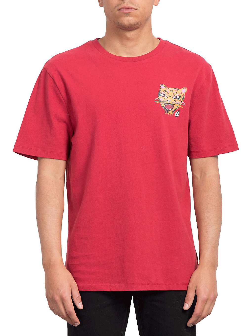 Volcom ozzy tiger bxy t-shirt punainen, volcom