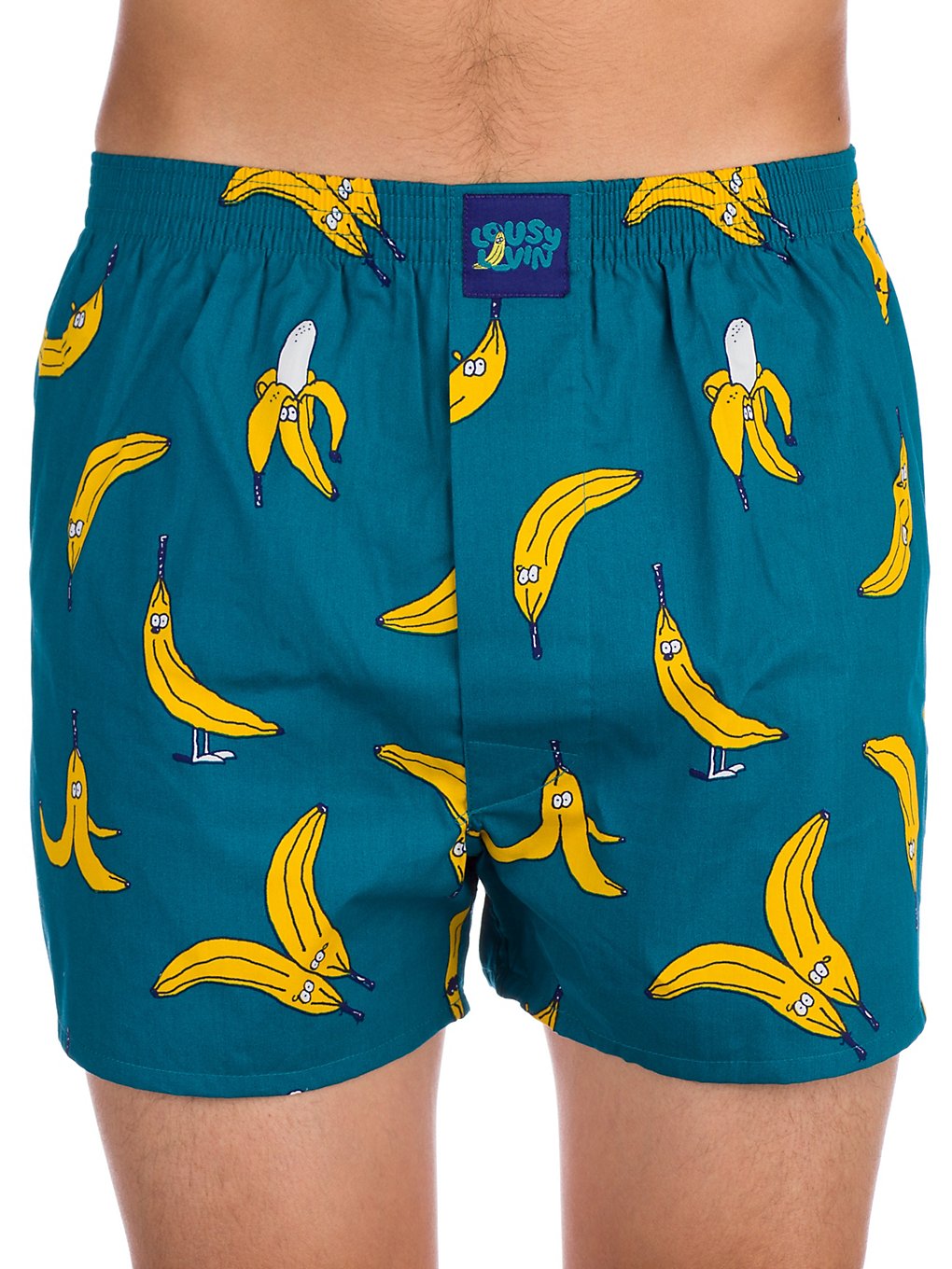 Lousy Livin Bananas Boxershorts bleu