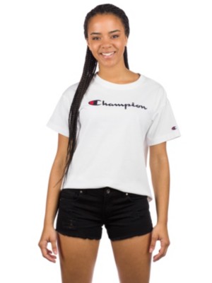 champion white tee