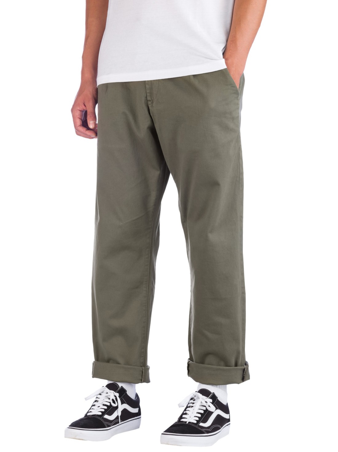 REELL Reflex Loose Chino Hose olive