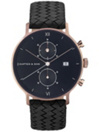 Kapten&Son Chrono All Black Woven Uhr