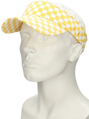 Yellow Check Visor Hatt