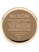 The Medium Kensington Leather Klocka