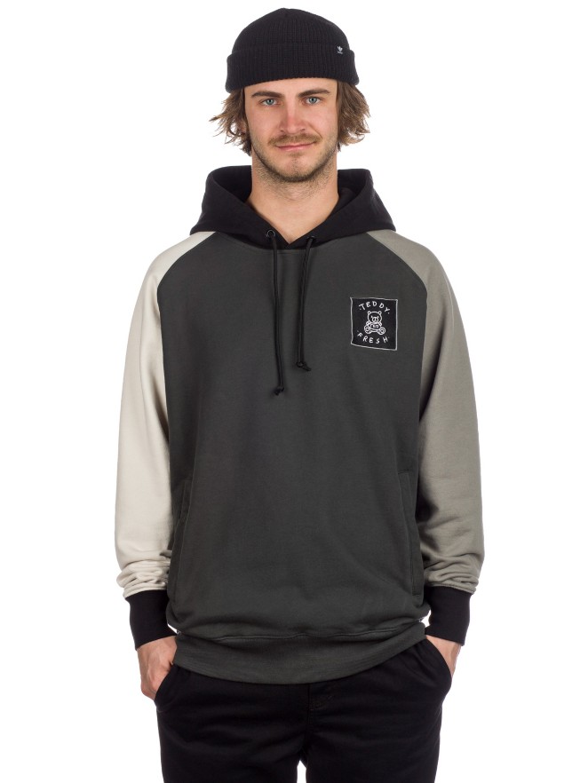 Teddy Fresh Grey Color Block Hoodie
