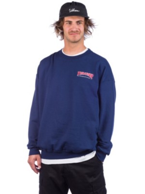 thrasher crewneck navy