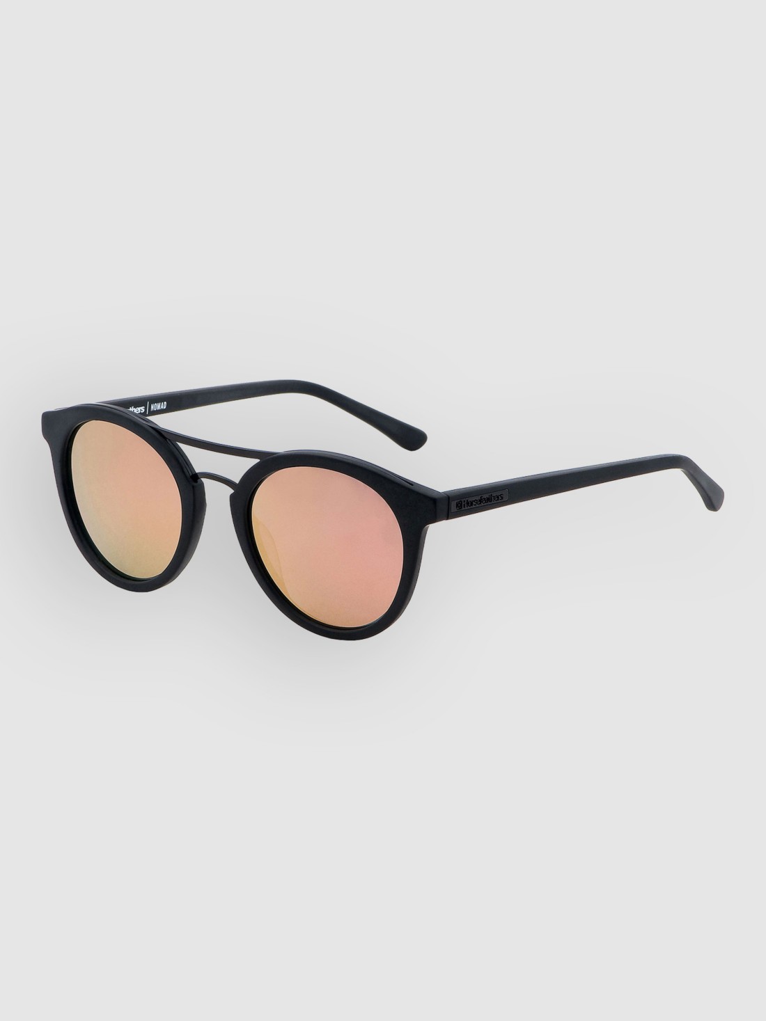 Horsefeathers Nomad Matt Black Sonnenbrille mirror rose