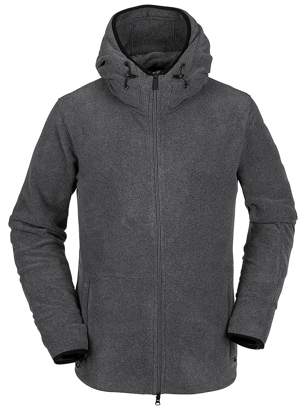 Volcom polartec zip hoodie harmaa, volcom