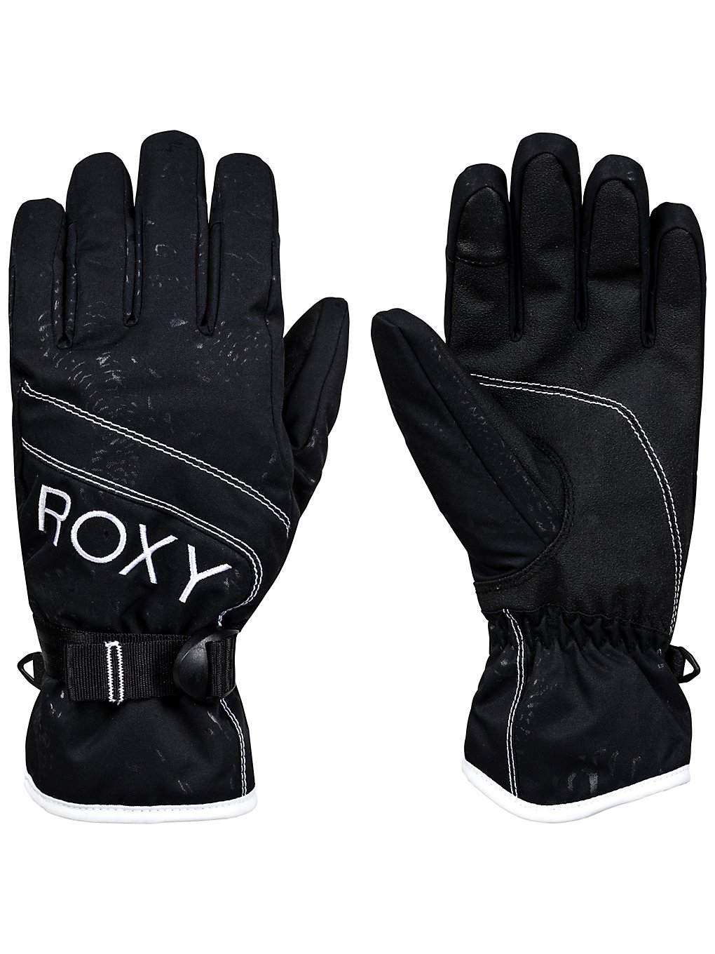 Roxy jetty solid gloves musta, roxy