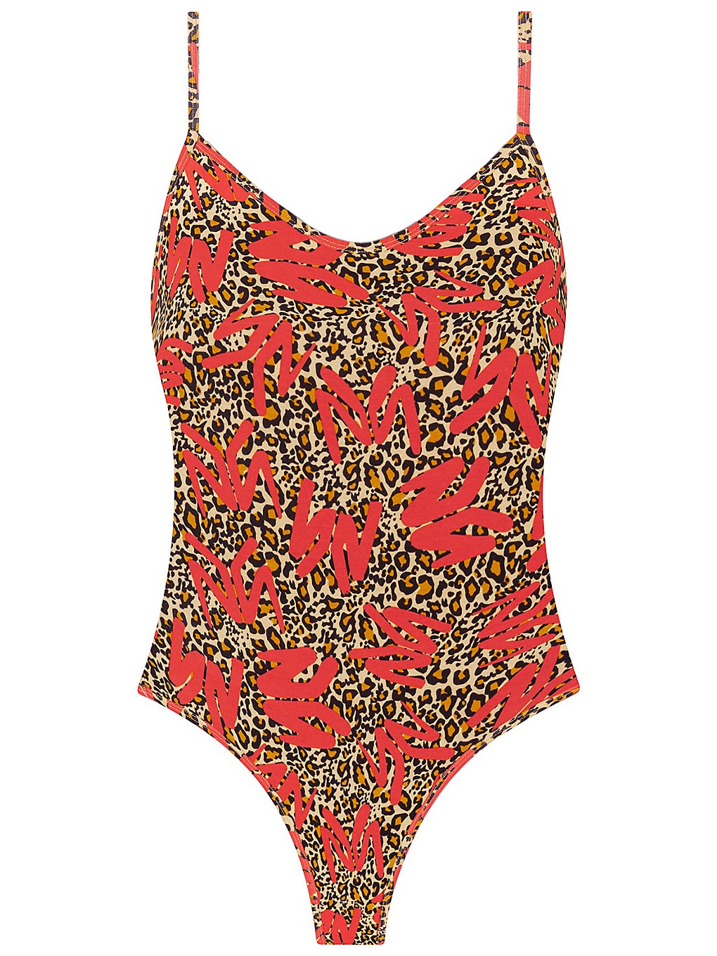 Ethika ym leopard bodysuit underwear punainen, ethika