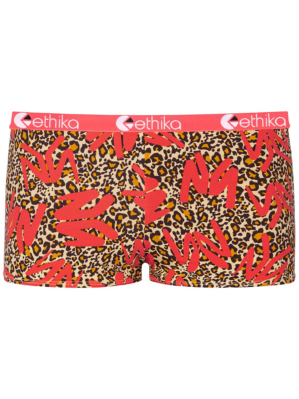 Ethika ym leopard shorty underwear punainen, ethika