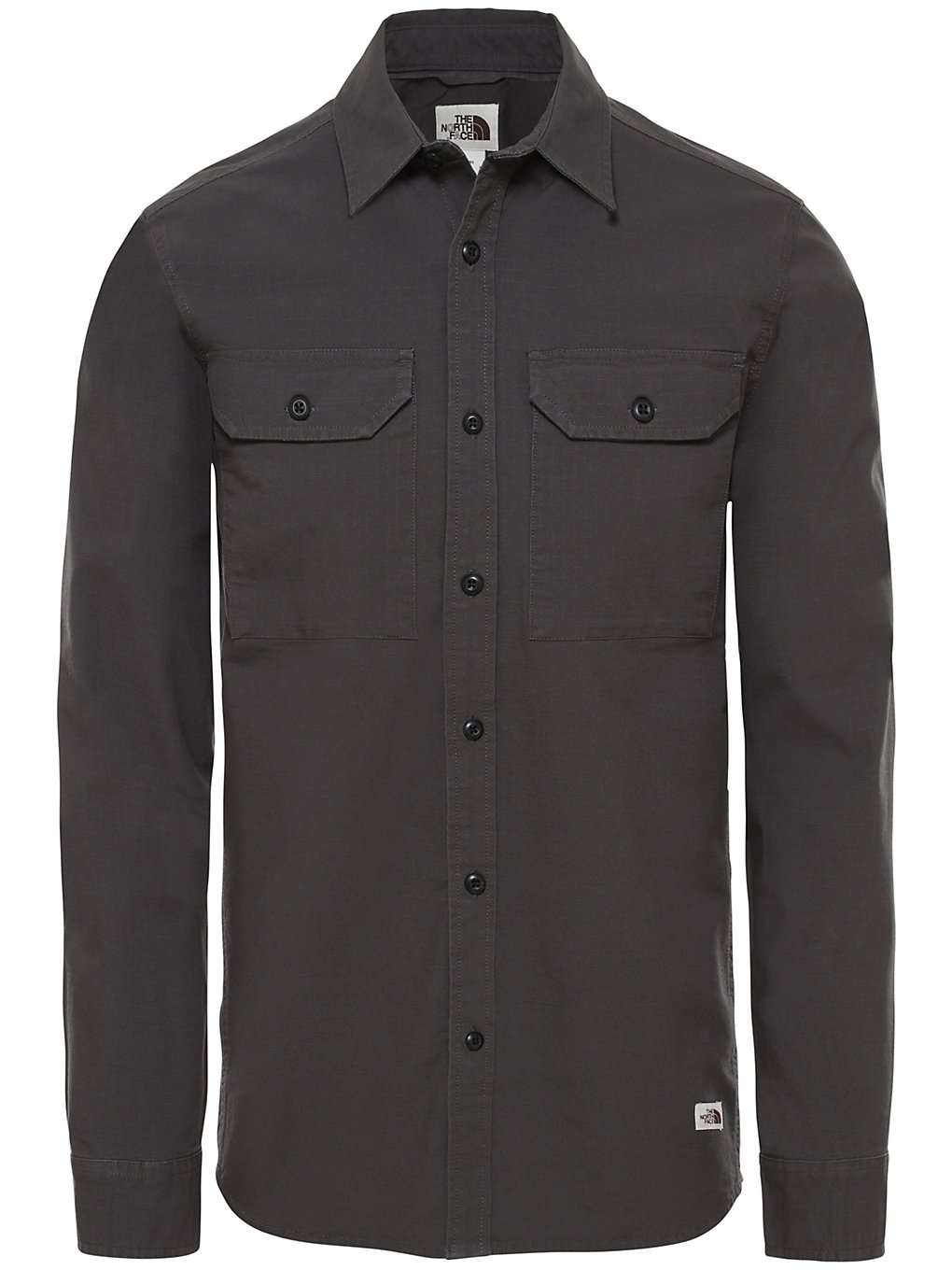The north face battlement utility shirt harmaa, the north face
