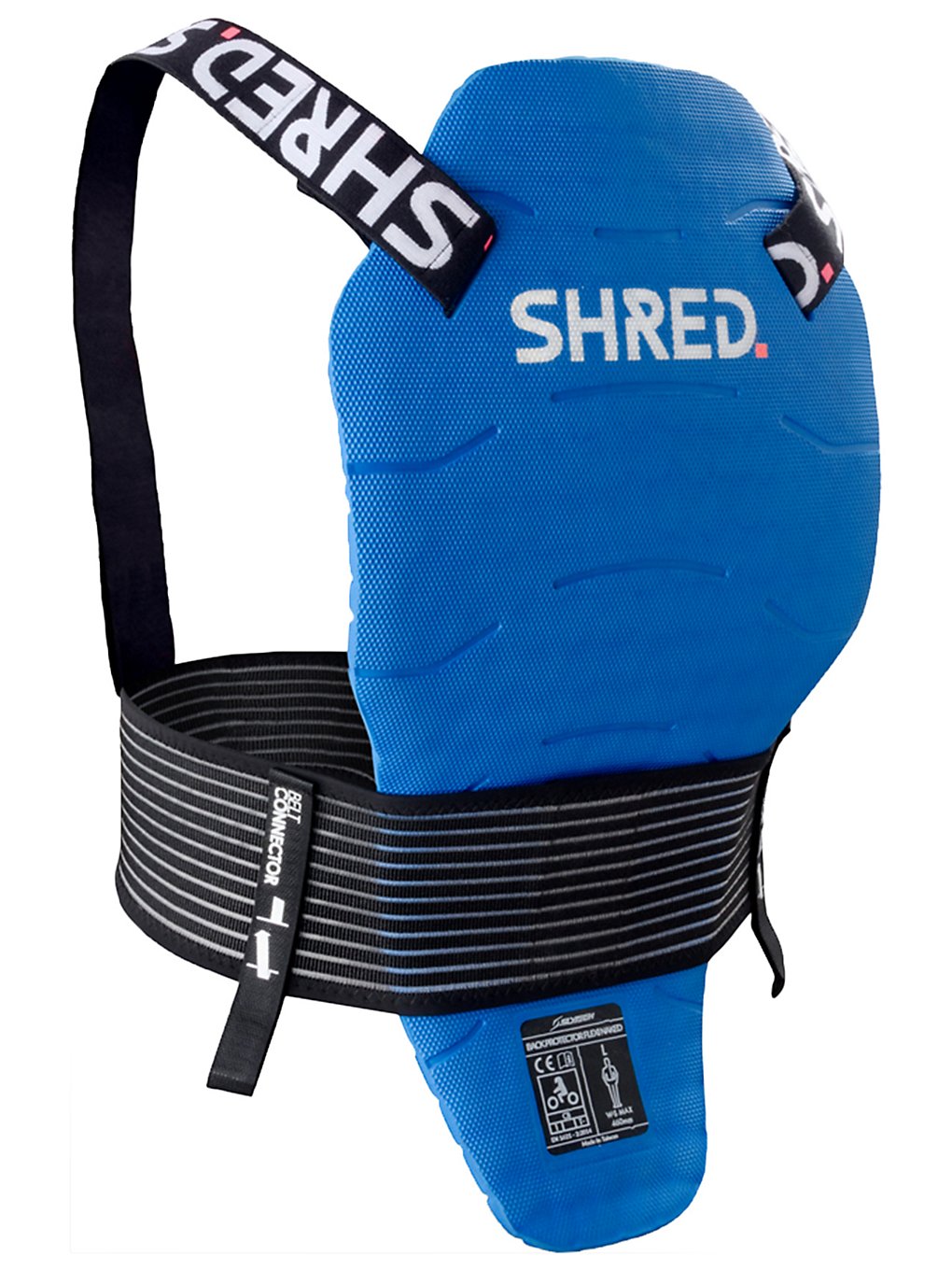 Shred Flexi Naked Back Protection bleu
