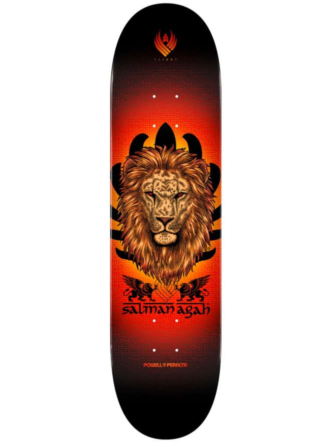 Powell Peralta Flight Pro Shape 245 Agah Lion 8.75″ Skateboard Deck