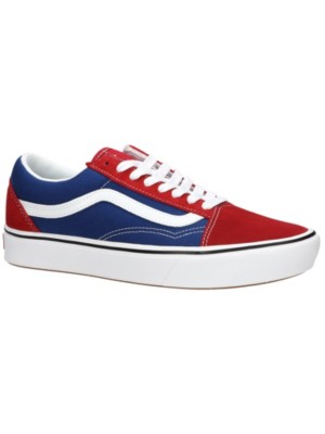 red blue vans old skool