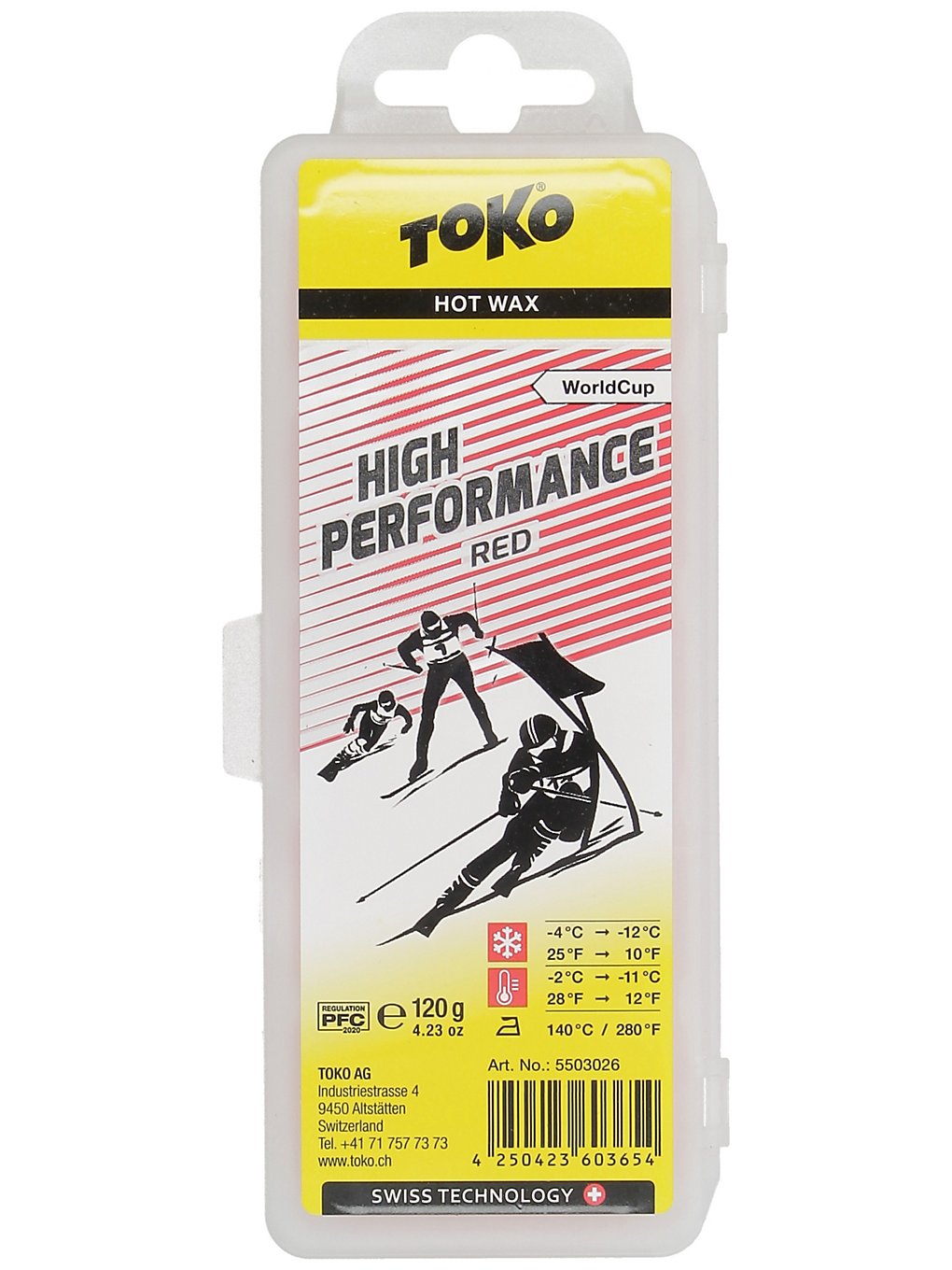 Toko High Performance Red -2°C / -11°C Wax rouge