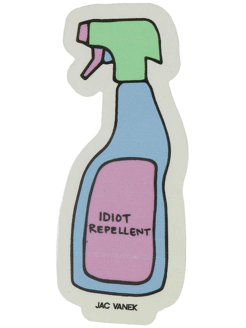 Idiot Repellent Naklejka