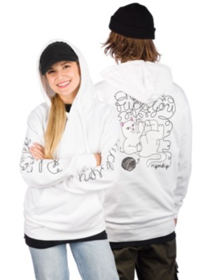 white ripndip hoodie