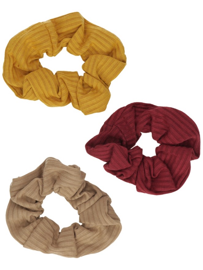 Stone and Locket Autumn 3Pk S&L Scrunchie