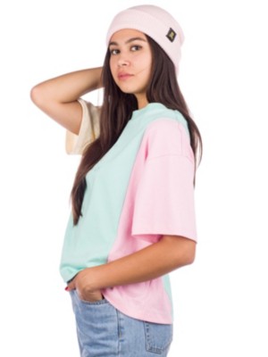 Pastel Colorblock Emb T-skjorte