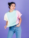 Teddy Fresh Pastel Colorblock Emb T-Shirt