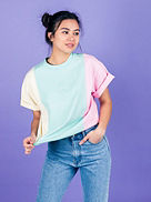 Pastel Colorblock Emb T-skjorte