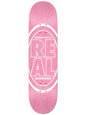 Stacked Oval Floral Pink 8.06&amp;#034; Skateboard De