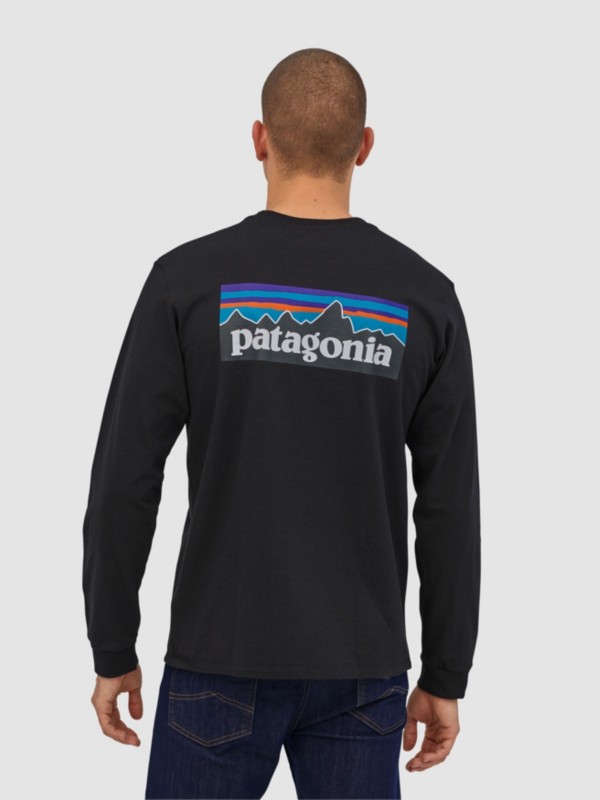 Patagonia P-6 Logo Responsibili Longsleeve black