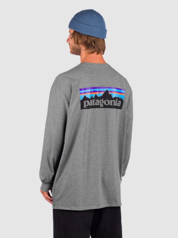 Patagonia P-6 Logo Responsibili Longsleeve gravel heather