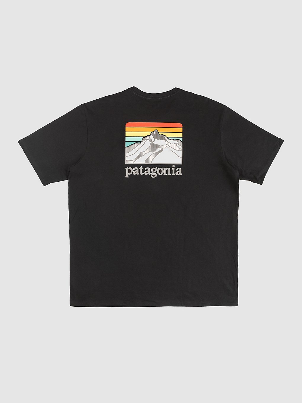 Patagonia Line Logo Ridge Pocket Responsib T-Shirt black kaufen