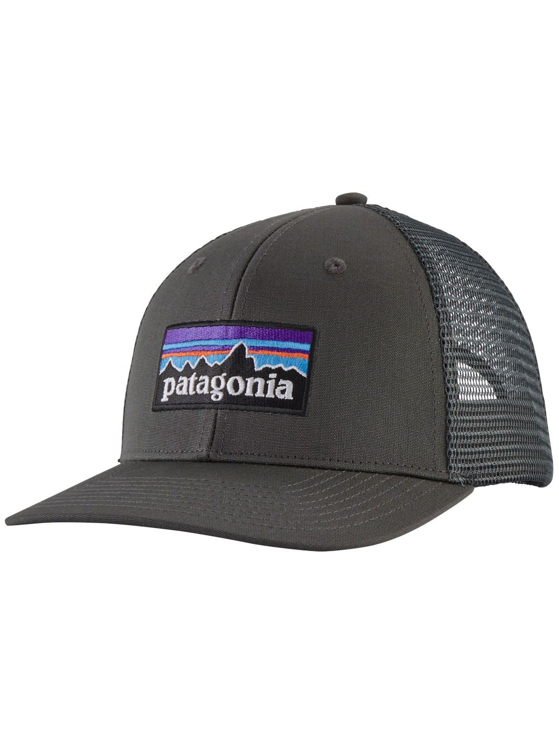 Patagonia P-6 Logo Trucker Cap forge grey