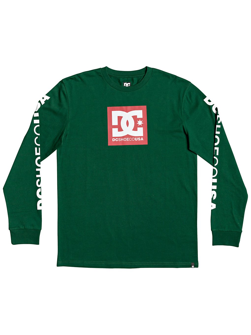 Dc square star 2 long sleeve t-shirt vihreä, dc