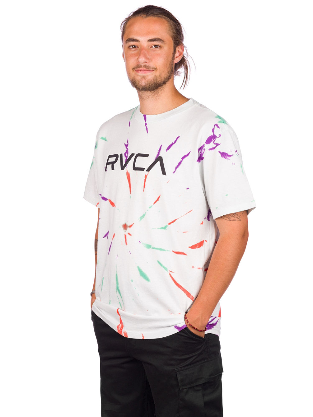 Rvca Tie Dye Camiseta