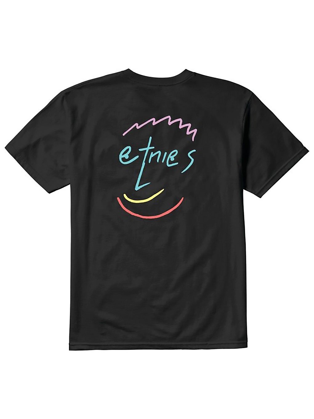 Etnies smile t-shirt musta, etnies