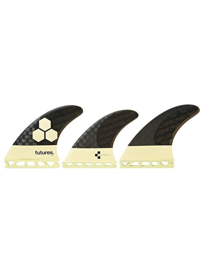 Futures Fins Thruster AM1 Al Merrick Blackstix Quilha de Surf Set