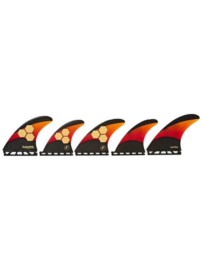 Futures Fins Quad Thruster 5 AM2 Techflex Fin Set
