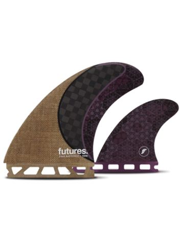Futures Fins Twin Rasta Honeycomb Carbon Aileron Set