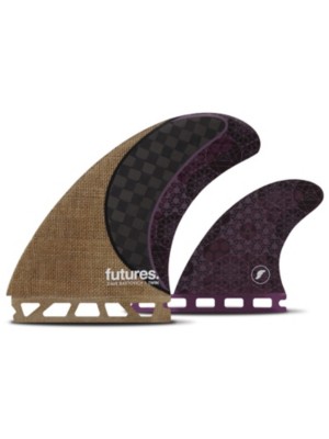 Futures Fins Twin Rasta Honeycomb Carbon Ev&auml;setti