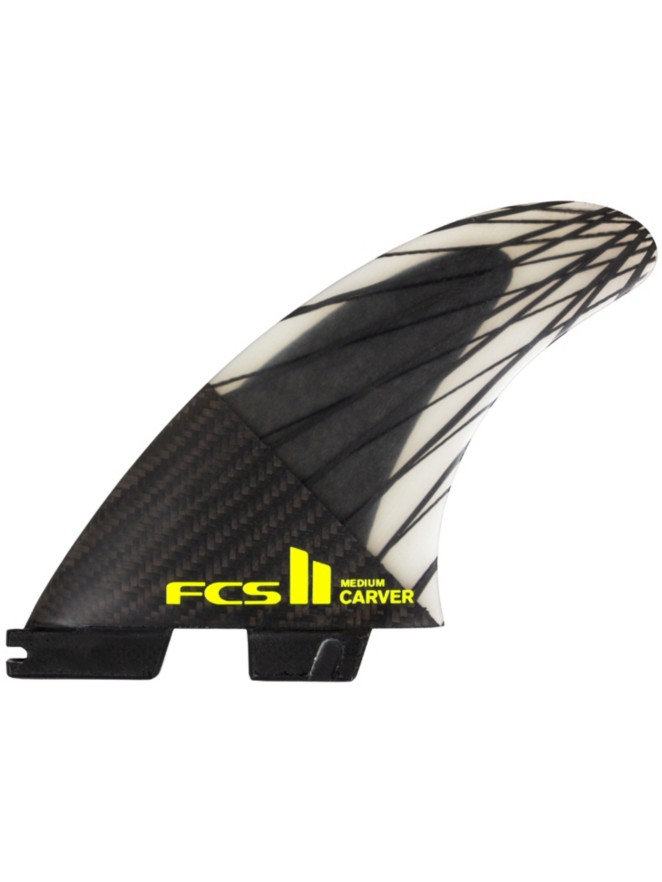 FCS II Carver PC Carbon Md Tri Retail Finne Set