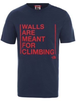 walls are meant for climbing tee