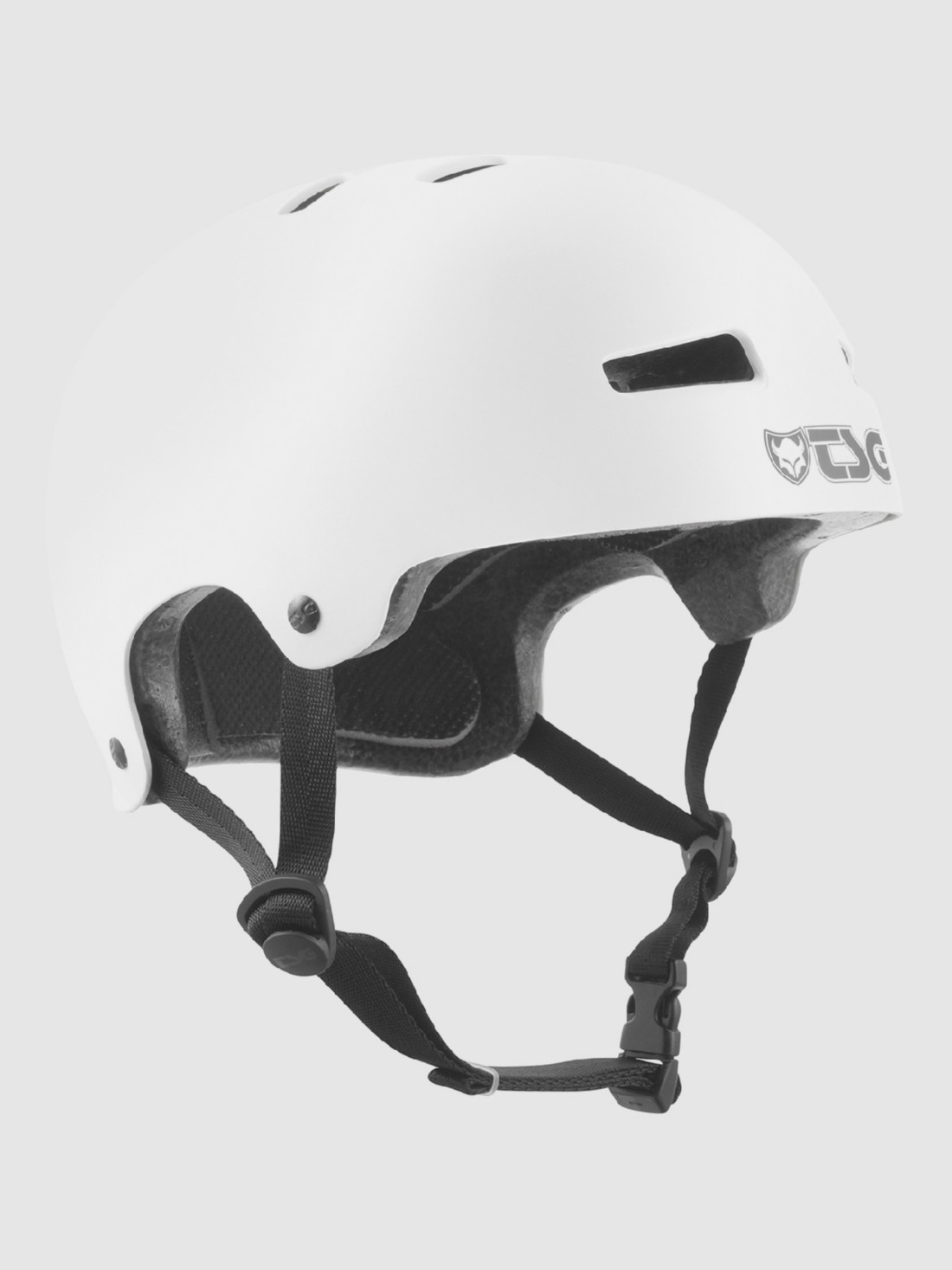 TSG Evolution Solid Color Kids Helm satin white