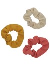 Stone and Locket 3Pk Scrunchie