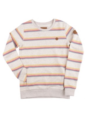 Kazane Daven Sweater oatmeal+multi color strip