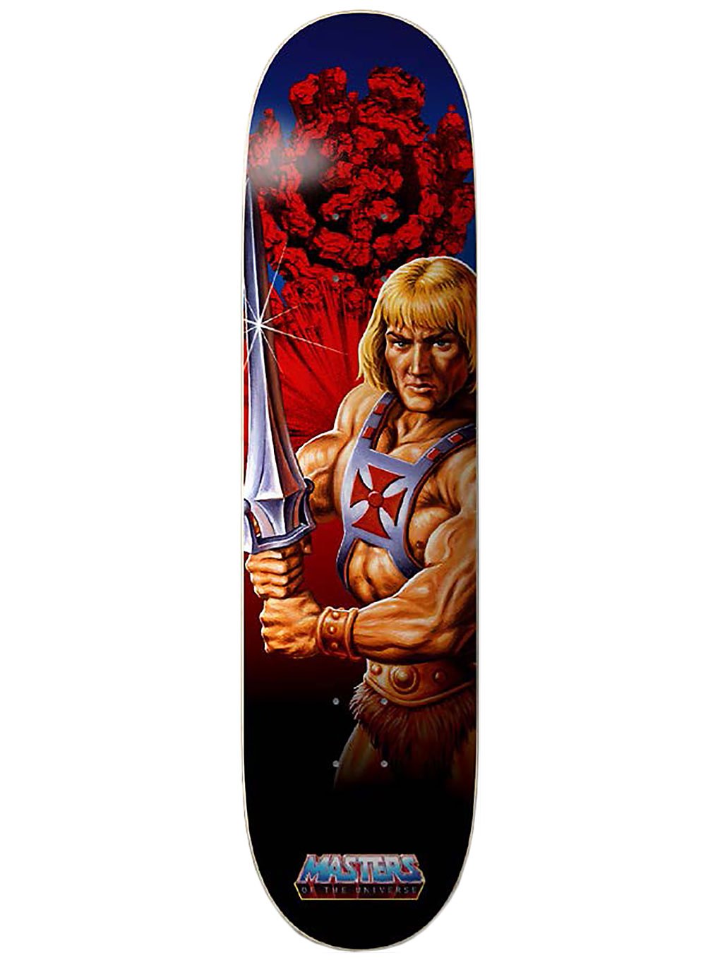 Element masters of the universe he-man 8.25 skateboard deck kuviotu, element