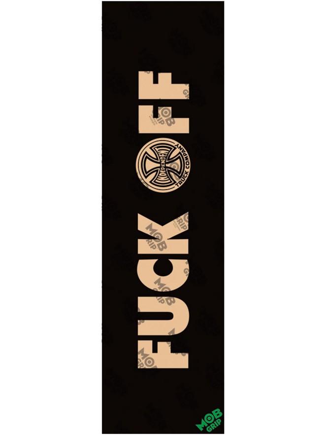 MOB Grip Independent Fuck Off Clear 9″ Griptape