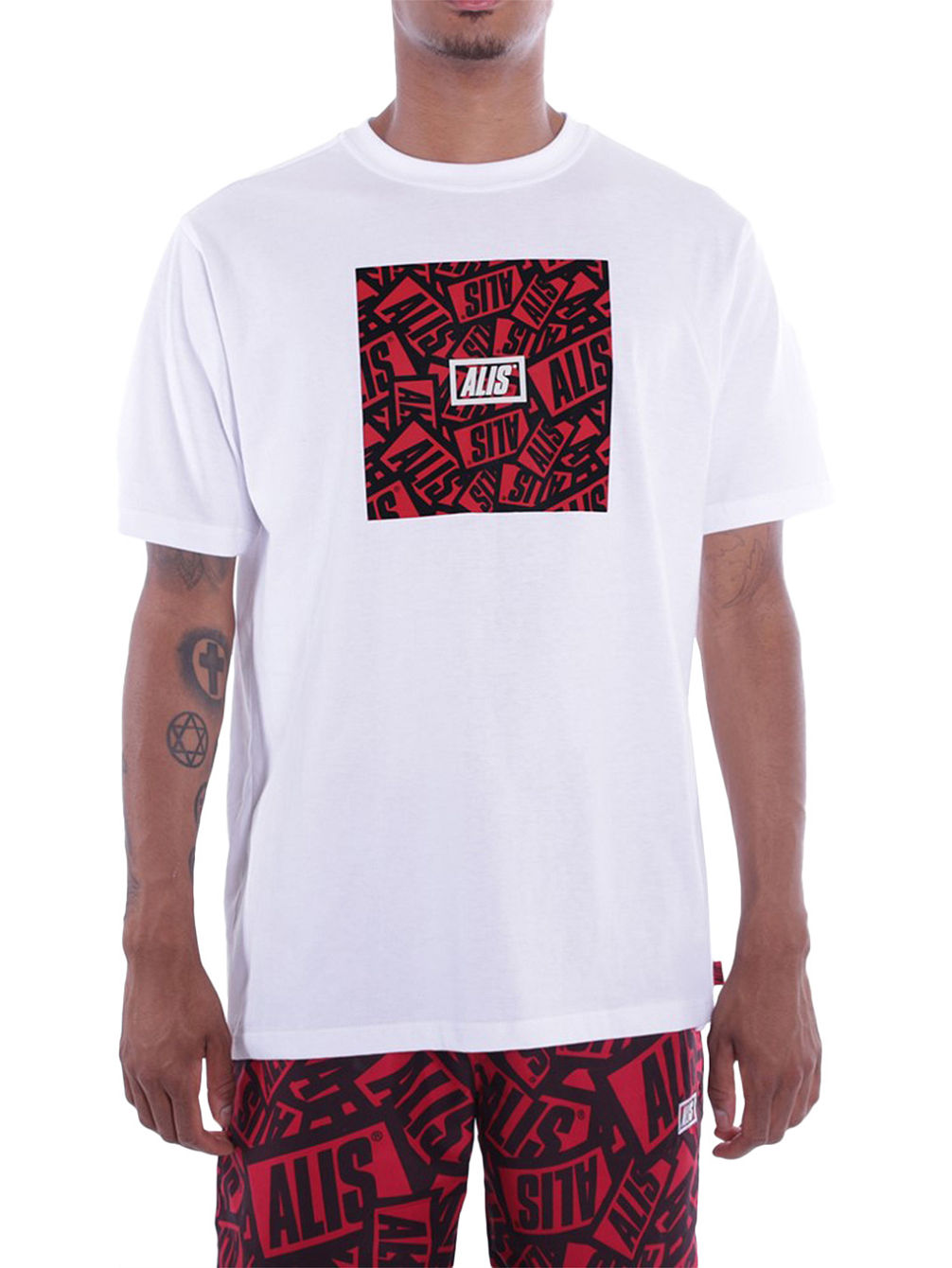 Sticker Game Square T-Shirt